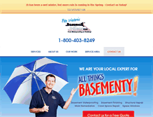 Tablet Screenshot of basementsystemsusa.com